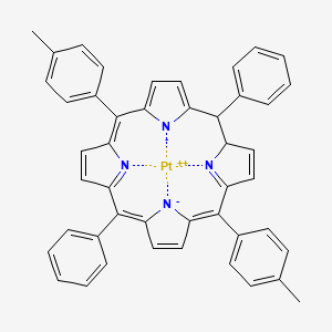Chemical structure of Meso-?tetraphenylporphyrin?-?pt(ii)