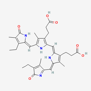 Chemical structure of Mesobiliverdin IX