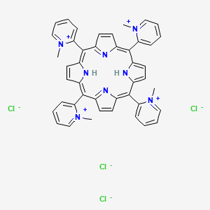 Chemical structure of meso-Tetra (N-methyl-3-pyridyl) porphine tetrachloride