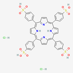 Chemical structure of meso-Tetra(4-sulfonatophenyl)porphine dihydrochloride