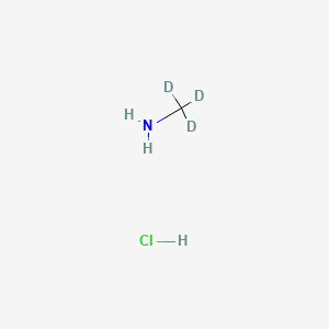 Chemical structure of (2H3)Methylammonium chloride