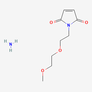 Chemical structure of Methoxypolyethylene glycol maleimide