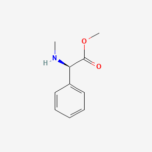 Chemical structure of Methyl (R)-2-(methylamino)-2-phenylacetate
