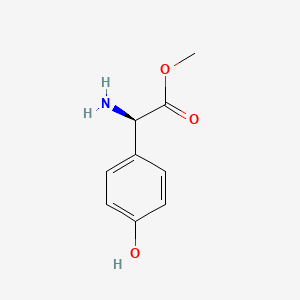 Chemical structure of p-Hydroxyphenylglycine methyl ester