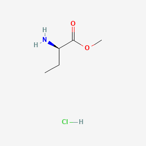 Chemical structure of Methyl (R)-2-aminobutanoate hydrochloride