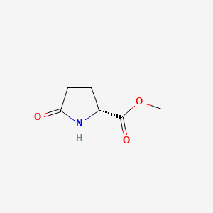 Chemical structure of Methyl (R)-5-oxopyrrolidine-2-carboxylate