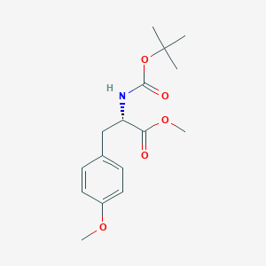 Chemical structure of Methyl (S)-2-((tert-butoxycarbonyl)amino)-3-(4-methoxyphenyl)propanoate