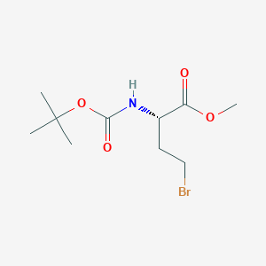 Chemical structure of Methyl (S)-2-(Boc-amino)-4-bromobutyrate