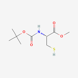 Chemical structure of Methyl (tert-butoxycarbonyl)-L-cysteinate