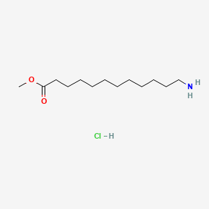 Chemical structure of Methyl 12-aminododecanoate hydrochloride
