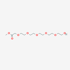 Chemical structure of Methyl 17-hydroxy-3,6,9,12,15-pentaoxaheptadecanoate