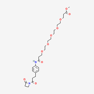 Chemical structure of Azd-peg5-methyl ester