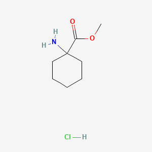 Chemical structure of Methyl 1-aminocyclohexanecarboxylate hydrochloride