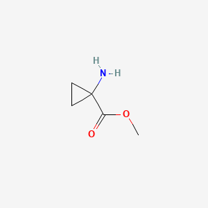Chemical structure of Methyl 1-aminocyclopropanecarboxylate