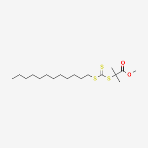 Chemical structure of Methyl 2-(dodecylthiocarbonothioylthio)-2-methylpropionate