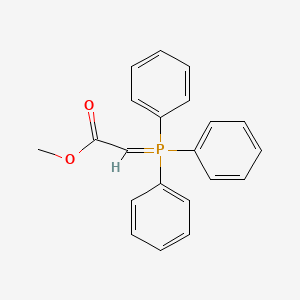 Chemical structure of Methyl 2-(triphenylphosphoranylidene)acetate