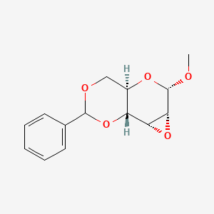 Chemical structure of Methyl 2,3-anhydro-4,6-O-benzylidenehexopyranoside