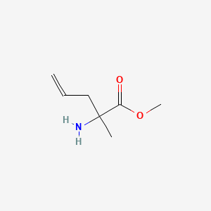 Chemical structure of Methyl 2-amino-2-methylpent-4-enoate
