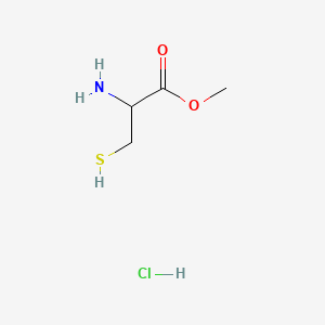Chemical structure of Cysteine, methyl ester, hydrochloride (1:1)