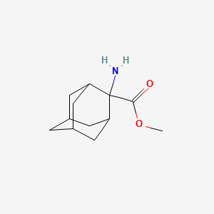 Chemical structure of Methyl 2-aminoadamantane-2-carboxylate