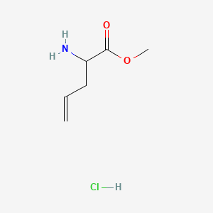 Chemical structure of Methyl 2-aminopent-4-enoate hydrochloride