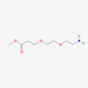 Chemical structure of Methyl 3-(2-(2-aminoethoxy)ethoxy)propanoate