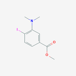 Chemical structure of Methyl 3-(dimethylamino)-4-iodobenzoate