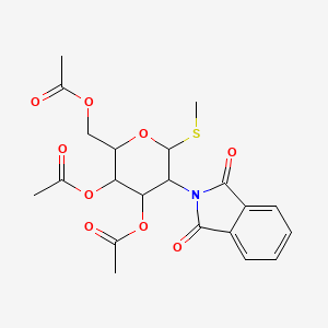 Chemical structure of Methyl 3,4,6-Tri-O-acetyl-2-deoxy-2-phthalimido-1-thio-β-D-glucopyranoside