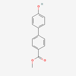 Chemical structure of Methyl 4'-hydroxy-4-biphenylcarboxylate