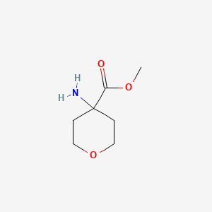 Chemical structure of Methyl 4-aminooxane-4-carboxylate