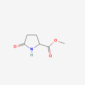 Chemical structure of Methyl 5-oxo-DL-prolinate