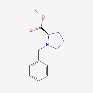 Chemical structure of Methyl benzyl-D-prolinate