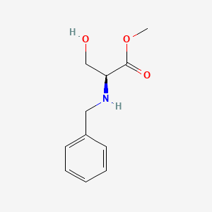 Chemical structure of Methyl benzyl-L-serinate