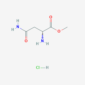 Chemical structure of Methyl D-asparaginate hydrochloride