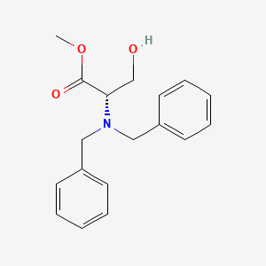 Chemical structure of Methyl dibenzyl-L-serinate