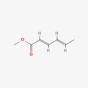Chemical structure of Methyl hexa-2,4-dienoate