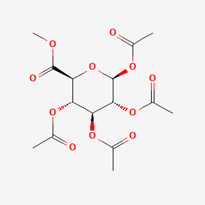 Chemical structure of Methyl tetra-O-acetyl-β-D-glucopyranuronate