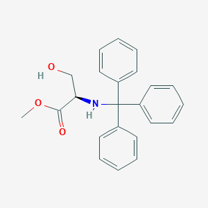 Chemical structure of Methyl trityl-D-serinate