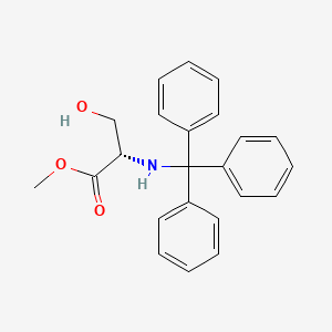 Chemical structure of Methyl trityl-L-serinate