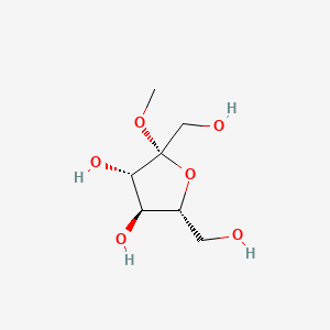 Chemical structure of Methyl β-D-fructoside
