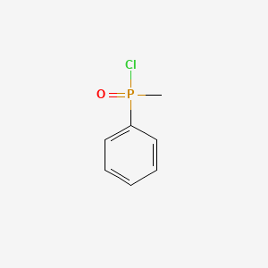 Chemical structure of Methyl(phenyl)phosphinoyl chloride