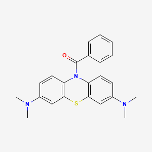 Chemical structure of Methylene blue leucobenzoy