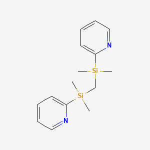 Chemical structure of Methylenebis[dimethyl(2-pyridyl)silane]