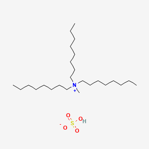 Chemical structure of Methyltricaprylylammonium bisulfate