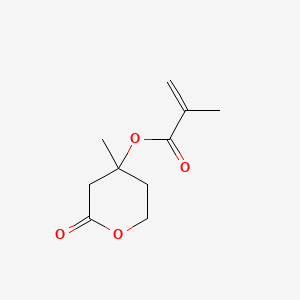 Chemical structure of Mevalonic Lactone Methacrylate