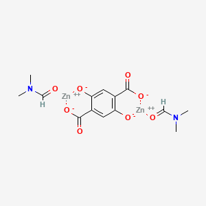 Chemical structure of MOF-74-Zn