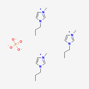 Chemical structure of Mono(1-methyl-3-propyl-1H-imidazol-3-ium) monophosphate
