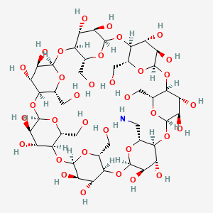 Chemical structure of Mono-(6-amino-6-deoxy)-β-cyclodextrin