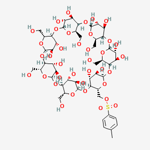 Chemical structure of Mono-(6-p-toluenesulfonyl)-β-cyclodextrin