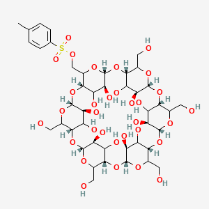 Chemical structure of Mono-6-O-(p-toluenesulfonyl)-α-cyclodextrin